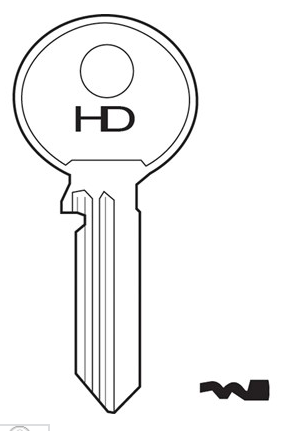 pair of door keys on keyring isolated on white