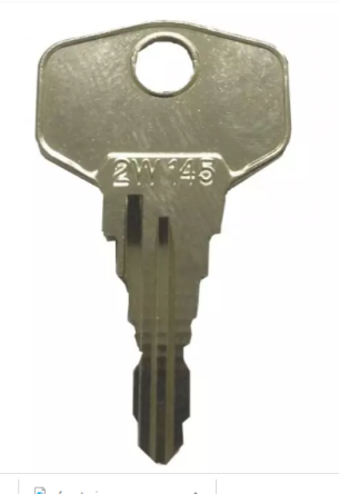 Hoppe 2W145 Window Handle Key 

Replacement & Spare Hoppe 2W145 Key

to suit Hoppe Tilt and turn handle key also found on some Patio handles, has 2W145 stamped on 1 side.