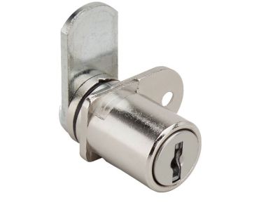 RONIS 32300 Single Wing Cam Pedestal Lock is supplied under the SM Master Key Series in a Bright Nickel Finish. 
Straight Cam