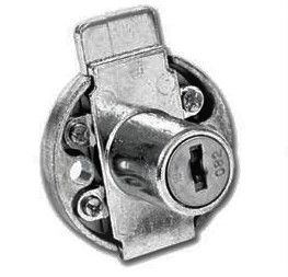 Lowe and Fletcher L&F 5870 Round Drawer Lock 25mm nozzle length -