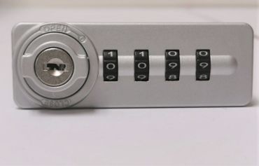 Lowe & Fletcher & Euro Locks A152B  Combination Lock - Silver Finish - Left Hand Door (handle right)