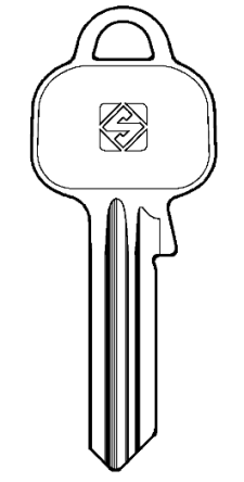 Silca AE1R Cylinder Key Blank

to suit Aldridge locks

Steel Key  