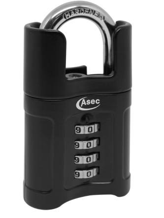 ASEC 55mm Closed Shackle Combination Padlock