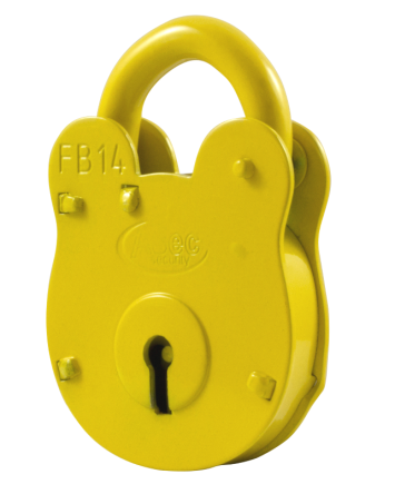 ASEC FB14 4 Lever Old English Padlock - AS10592