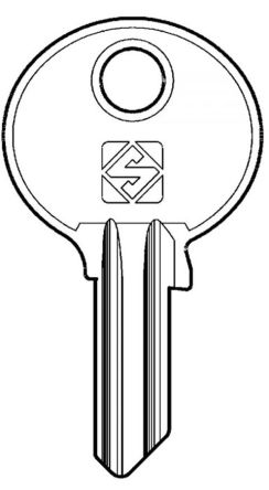 Silca DM11 5 pin Cylinder Key Blank

to suit DOM locks

Steel Key 