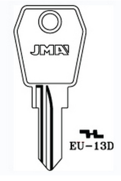 JMA EU-13D Cylinder Key Blank

to suit Eurolocks locks

Steel Key