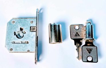 Huwil Mortice Lock VCS18 Complete with Cylinder & Keys