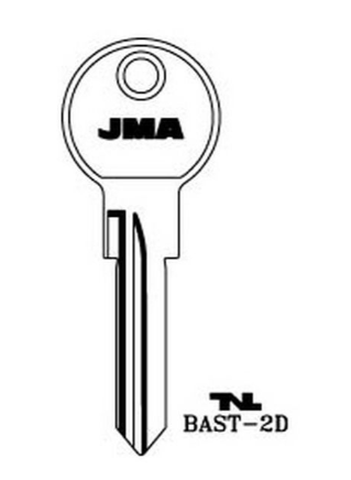 JMA BAST-2D Cylinder Key Blank

to suit Basta & Eurolocks locks

Steel Key 