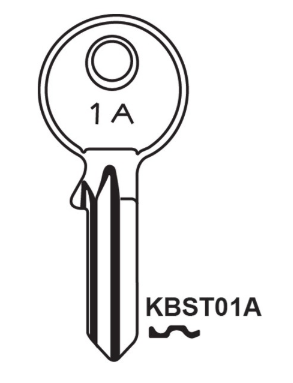 JMA KB001A Key Blank

to suit Sterling Padlocks

Steel Key 