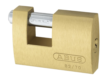 Abus 82 Series Brass Sliding Shackle Shutter Padlock