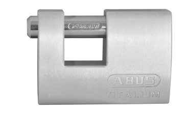 ABUS 82TI Series Titalium Shutter Sliding Shackle Padlock