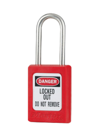 MASTER LOCK S31 Zenex Thermoplastic Safety Padlock red