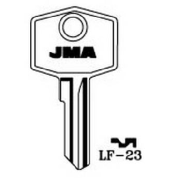 JMA LF-23 Industrial Key Blank

to suit lock on Lawn Mower, Plant & Agricultural & Tractors

Steel Key  