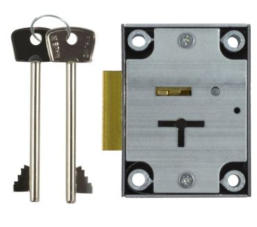 L&F 2802 Safe Lock

7 Lever safe lock from Lowe & Fletcher with reinforced fixing hole spacers and anti-pick levers.