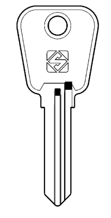 Silca LF56 cylinder key blank

To suit Lowe & Fletcher & Eurolock locks

Steel Key