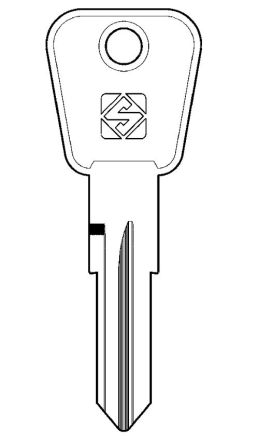 Silca LF5 4 pin Vehicle Key Blank - FV Series