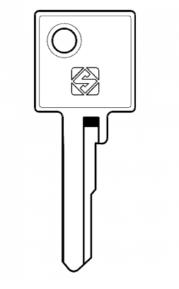 Silca MER29 Cylinder Key Blank 
To suit Meroni cylinders.