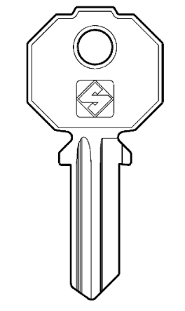 Silca PF2 Key blank