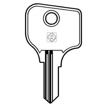 Silca RO12 5 pin vehicle key blank 

to suit Ronis, Absa, Peugeot & Simplex locks

Steel Key 