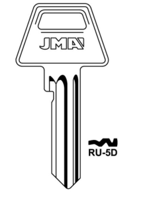 JMA RU-5D Key Blank

to suit Ruko & ASSA Key 

Steel Key 