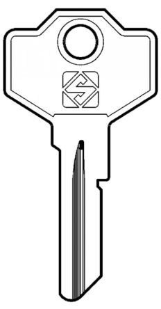 Silca SM1 Cylinder Key Blank 

To suit Giussani Locks

Steel Key 