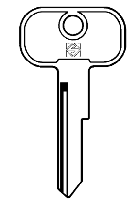 Silca UNI7 5 pin  Key Blank 

To suit Union & British Leyland Locks

Steel Key