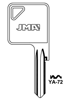 JMA YA-72 Tool Box & Padlock Key Blank

to suit Draper, Federal & Yale Locks

Steel Key