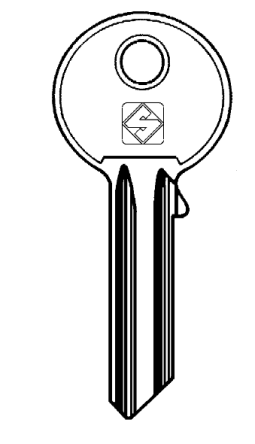 Silca YA1E 5 pin cylinder key blank 

to suit Yale locks

Steel Key 