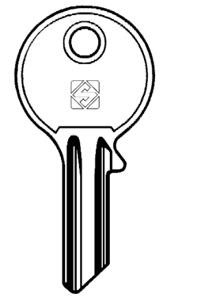 Silca YA22 4 pin cylinder key blank 

to suit Yale locks

Steel Key