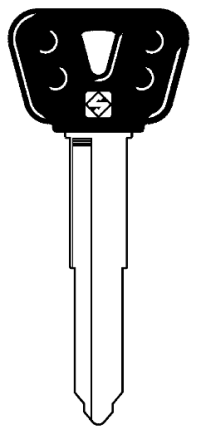 Silca YH35RBP Motor Bike Key Blank

to suit Yamaha locks

Plastic Top Steel Key  